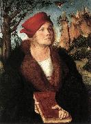 CRANACH, Lucas the Elder Portrait of Dr. Johannes Cuspinian ff Spain oil painting reproduction